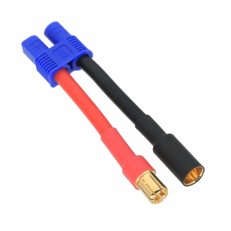 HXT 6.5mm Male+/Female- to EC3 Female Cable 12AWG 5CM Wire for RC Battery FPV