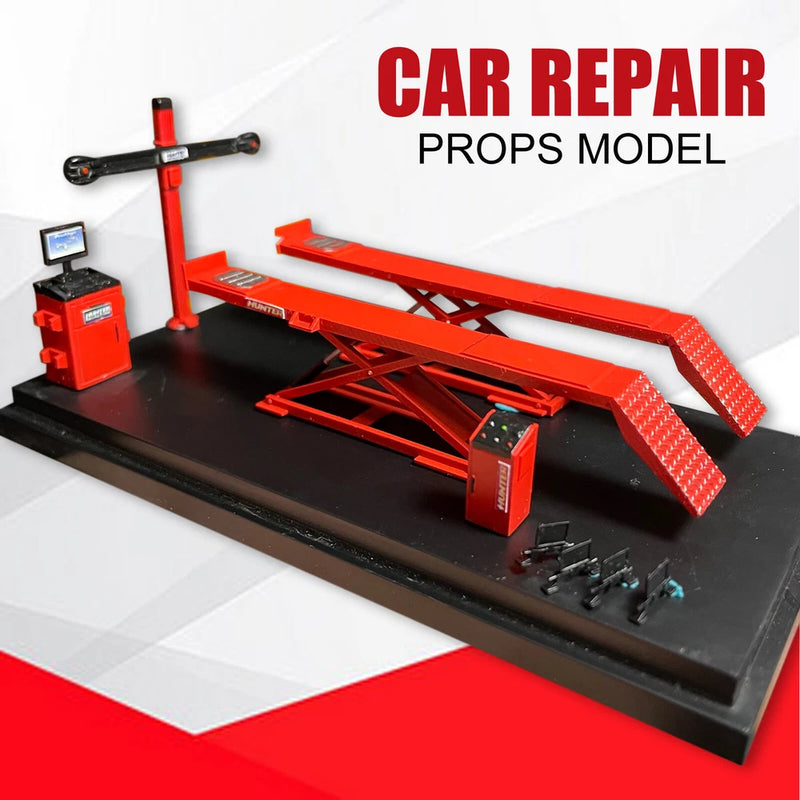 New 1:64 Diorama Car Repair Props Model Garage Workshop Tools Scene Model