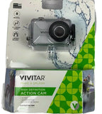 New Vivitar DVR783 Waterproof HD Action Camcorder (Silver) Cam New