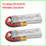 600mAh 7.4V Lipo Battery XT30 plug For Wltoys XK K130 RC Helicopter Toys Drone