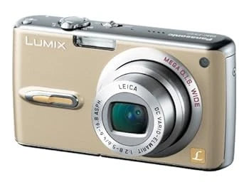 Panasonic Lumix FX07 Compact Digital Camera Gloss Gold From Japan