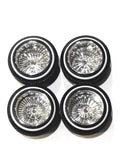 1/24 -1/25 scale lowrider Dayton  chrome deep wire rims & tires