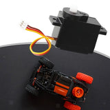 RC car servo replacement with wiring and RC buggy chassis