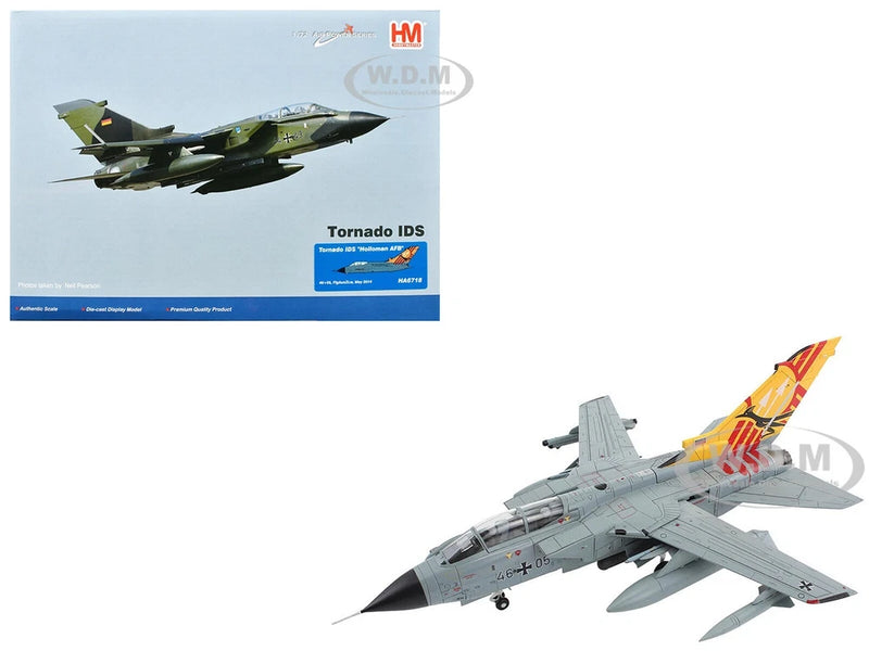 Gray military fighter jet model with Luftwaffe markings and missiles