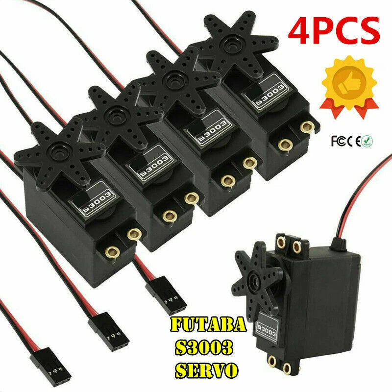 4PCS High Torque Standard S3003 Servos For Futaba RC Car Plane Boat Control