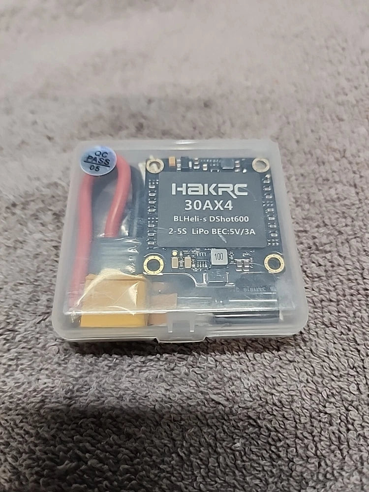 HAKRC 30AX4 BLHeli-s Dshot600 ESC controller board with 2–5S power label