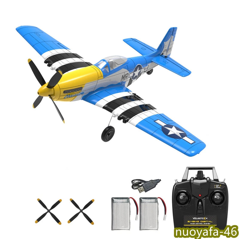 VOLANTEX P51 4CH Fighter RC Airplanes 2.4G Remote 6Axis RTF Aerobatic Glider Toy