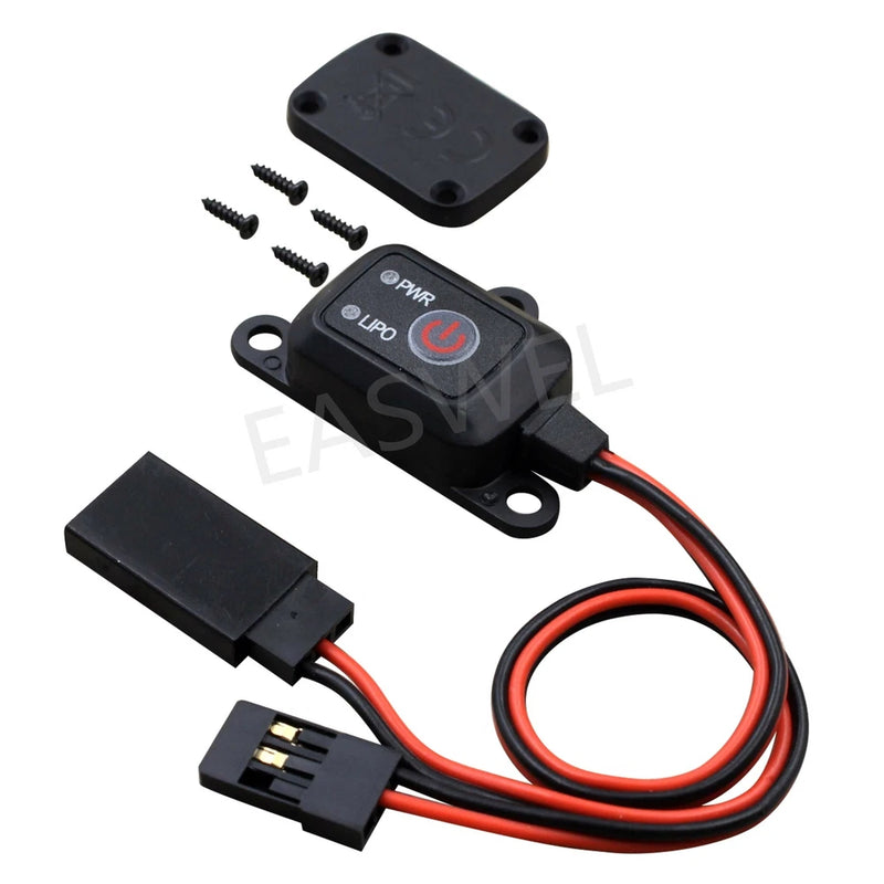 Power Switch On/Off MCU Controlled LIPO NIMH Battery For RC 1/10 1/8 Car