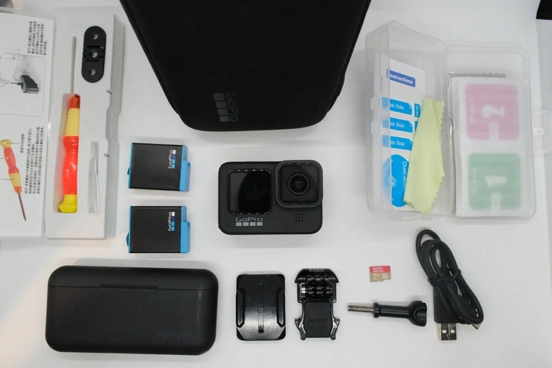 Excellent- GoPro HERO 9 Black 5K UHD Action Camera Bundle