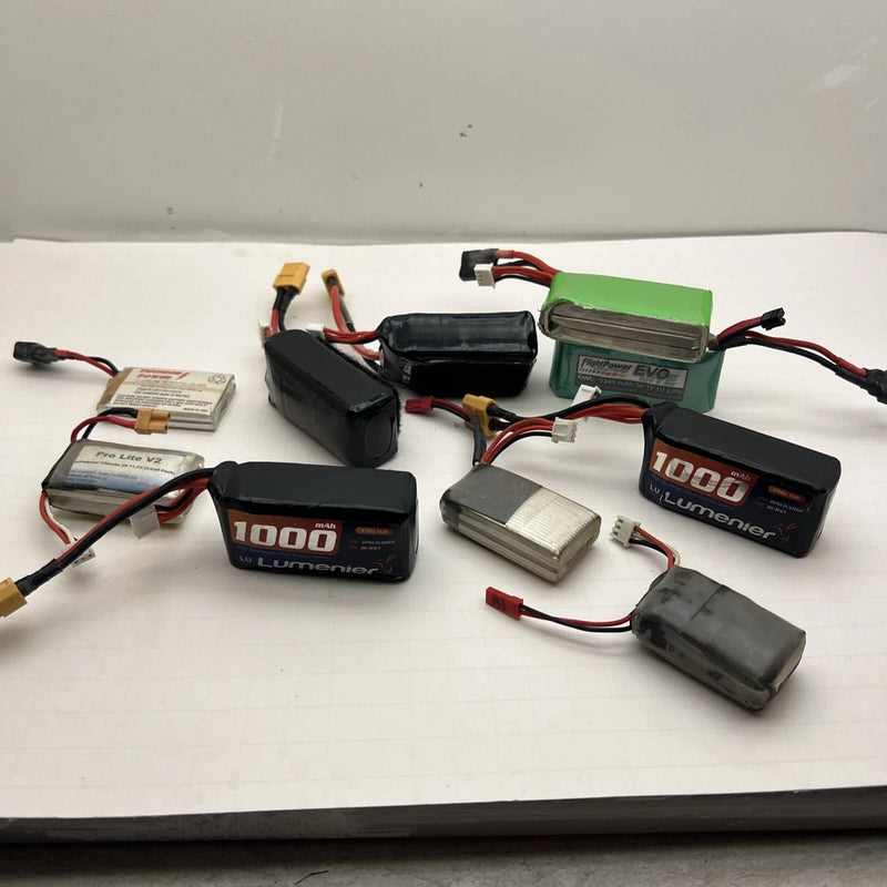 FlightPower EVO 10 Batteries Lot 1000 mAh 20c 36 A Continuous Lithium Polymer RC Battery