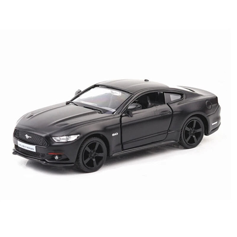 1/36 Ford Mustang Model Toy Car Alloy Diecast Toy Vehicle for Boys Gifts Black
