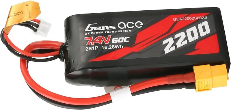 2S Lipo Battery 7.4V 60C 2200mAh Lipo Battery with XT60