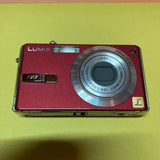 Panasonic DMC-FX77 Red Compact Digital Camera with LEICA Lens 28-50mm Zoom