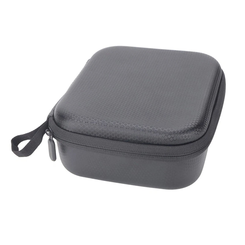 Hard-shell organizer case for drone accessories, dark gray with zip and carrying loop