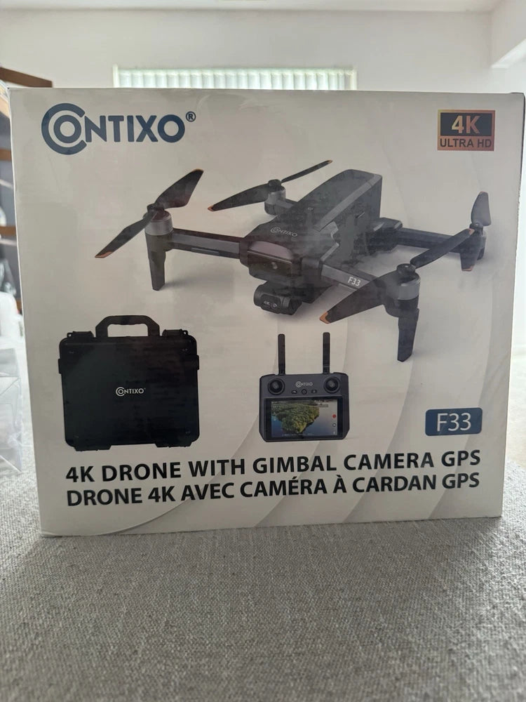 Contixo F33 4K drone box with gimbal camera and GPS