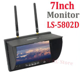 5.8G FPV DVR LS5802D 7 Inch Monitor LCD Screen 5802D Build-in Dual Receiver FPV