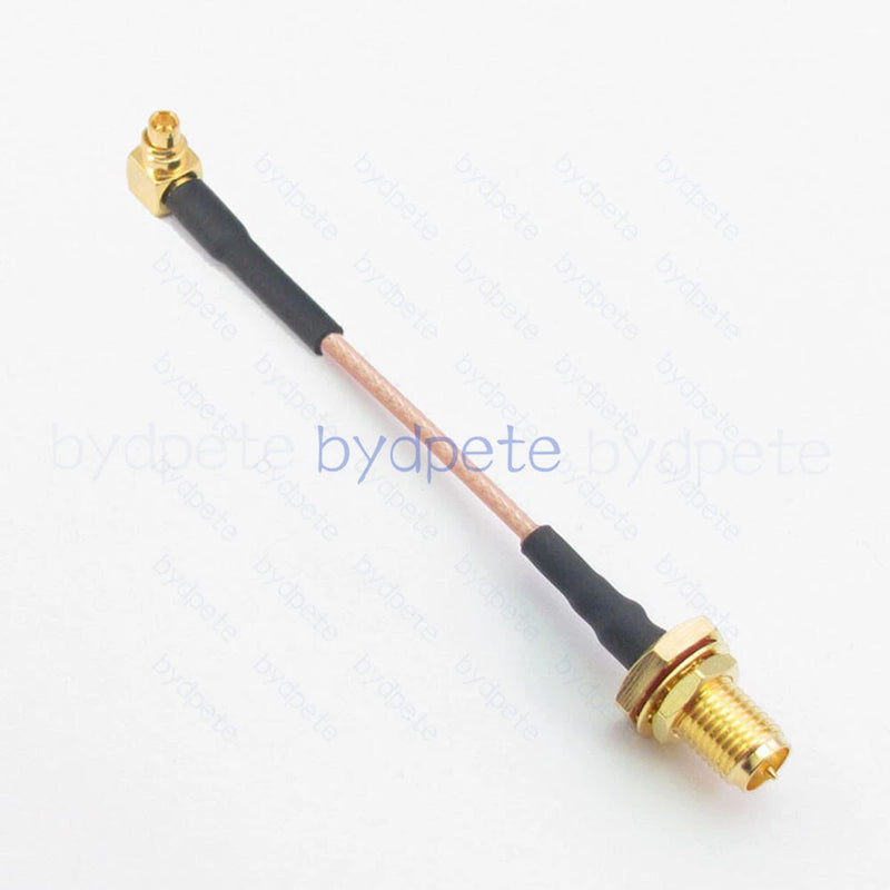 FPV 5G8 MMCX male right angle RA to RP-SMA female bulkhead RG178 Cable 50ohm
