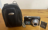 . Fujifilm Digital Camera FinePix J37 12.2MP Black Tested, with Targus Case