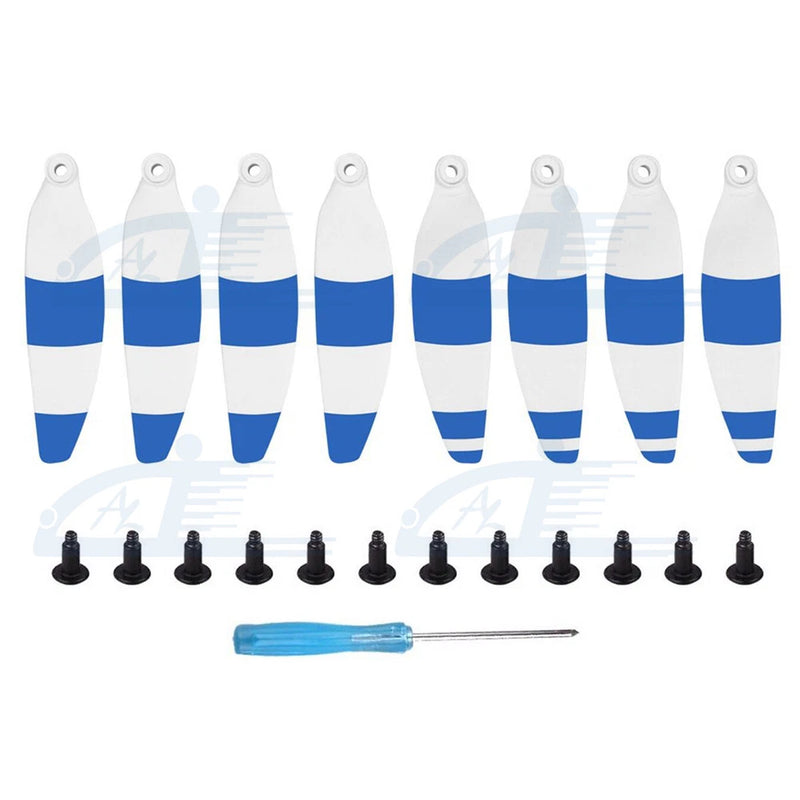 8pcs Low Noise Propellers Blades Props Set White & Blue For DJI Mini SE Drone