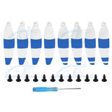 8pcs Low Noise Propellers Blades Props Set White & Blue For DJI Mini SE Drone