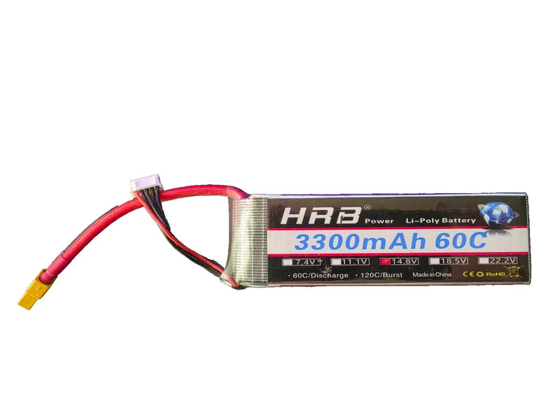 HRB 3300mAh 60C 14.8V LiPo Battery Battery