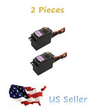 2Pcs MG996R Servo Motor Metal Gear For RC Car, Helicopter, Boat or Robotics