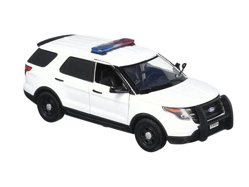 2015 Ford Police Interceptor w/ Lightbar 1:24 Scale Model - Motormax 76959