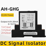 DC Signal Isolator 4-20mA 0-10V Input Output 1 In 2 Out 24V Transducer Plug-In