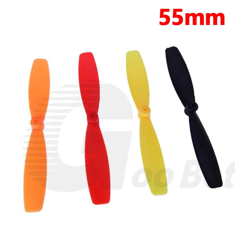 Pair of 55mm ABS Propeller Props for 1mm Shaft RC Plane Aircraft Quadcopter DIY