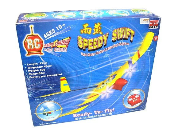 WSN Model Aircraft Speedy Swift Twin Motor Radio Controlled Airplane 06107 EA529