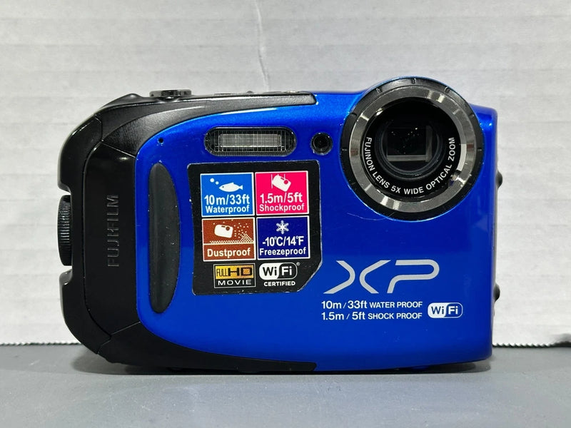Fujifilm FinePix XP70 16.2 MP 5x Optical Zoom Blue Compact Digital Camera Tested