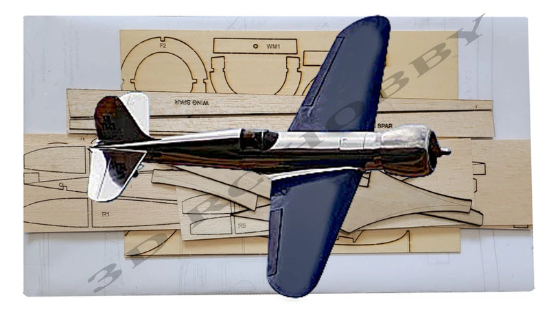Hughes H-1 Racer 32" Wingspan RC Airplane Short Kit Balsa & Ply + Plans