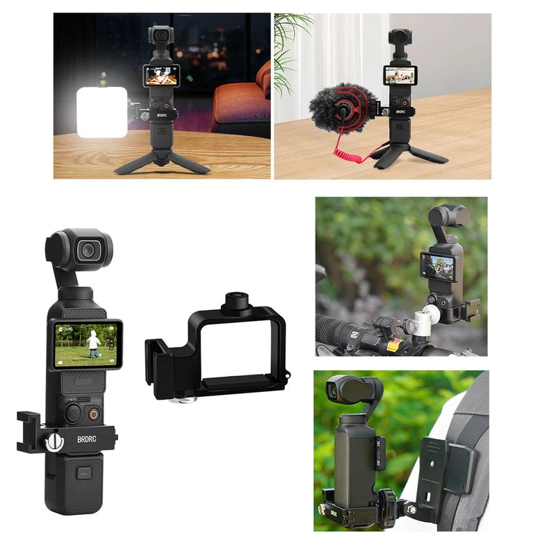 For DJI Osmo Pocket 3 Camera Expansion Frame Module w/ Cold Shoe Accessories