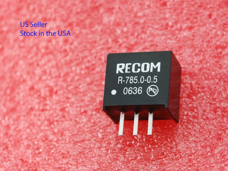 Recom Power R-785.0-0.5 DC DC CONVERTER 5V 3W 1 OUTPUT 5V 500mA 6.5V 32V INPUT