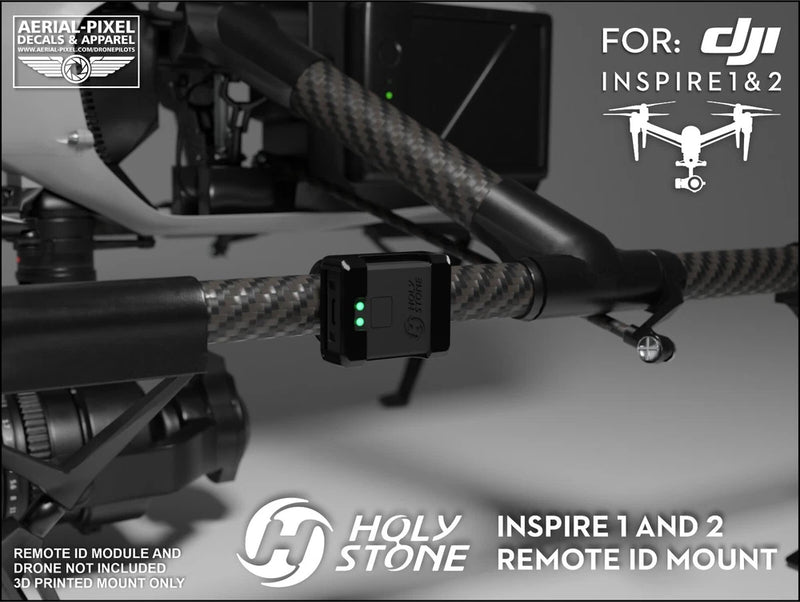 DJI Inspire 1 and 2 Holy Stone Remote ID Module Mount (RID Module Not Included)