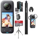 Insta360 X3 72MP Waterproof 5.7K 360?? VR  Camera Kit Plus 7 Items Travel Kit