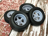 1/24 Scale: 15-inch ¡°Torq Thrust D¡± Resin Wheels W/ Wide Rear Tires