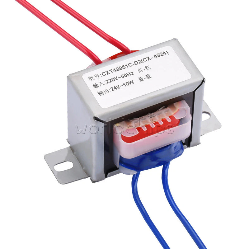10W AC220V to AC24V Single Voltage 2-wire Output Small AC Power Transformer New