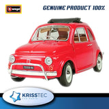 Fiat 500L 1968 Bburago 18-22099 Red 1:24 Diecast Scale Model Car Genuine