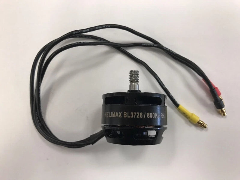 Helimax BL3726 brushless motor with black housing and two wire leads