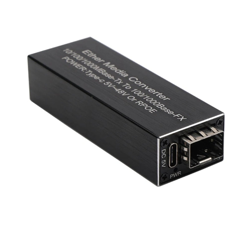 RPOE 1.25G Media Converter  Transceiver Module 5V DC Type-C Input 1 SFP6051
