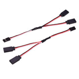 2X 15cm RC Servo Extension Y Wire Cable for JR Futaba RC Car Helicopter Receiver