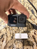 GoPro HERO 9 action camera with touchscreen and front lens, black body