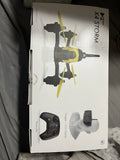 FPV racing drone box with quadcopter and remote controller