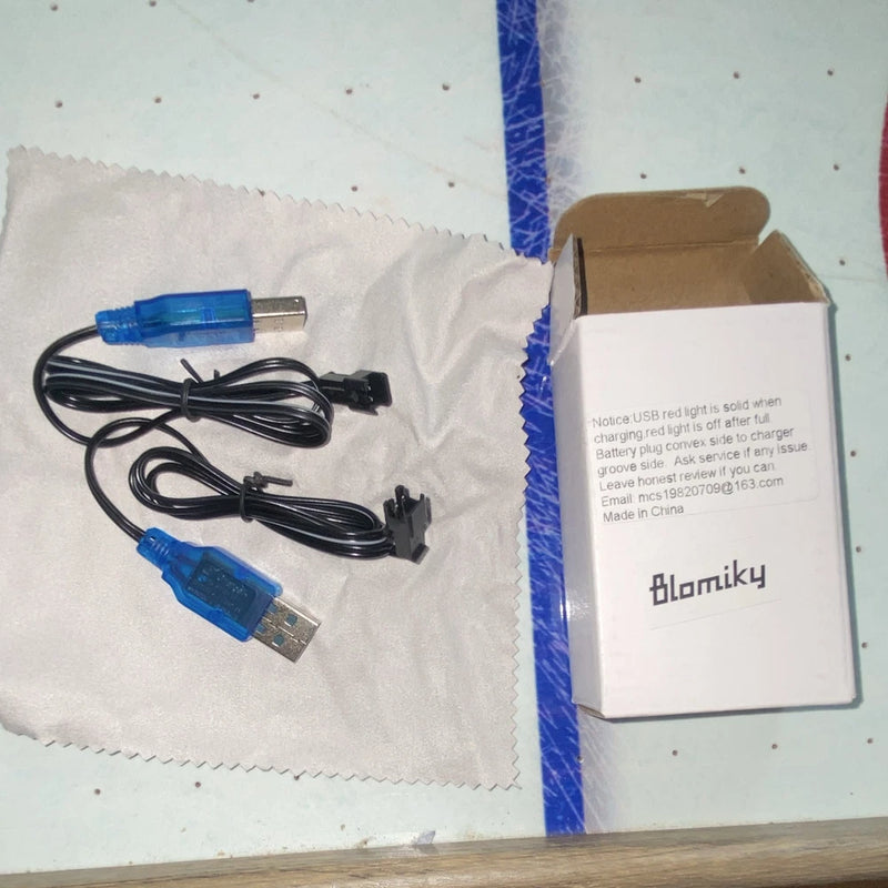 Blomiky USB Charger Cable for RC LiPo Battery, Compatible 1:10 Scale w/battery Battery