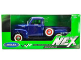 1953 CHEVROLET 3100 PICK UP BLUE 1/24 DIECAST MODEL WELLY 22087BLUE