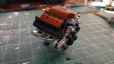 1/24 Scale Hellcat Supercharged HEMI Crate Engine & Gearbox Diecast Scale Model
