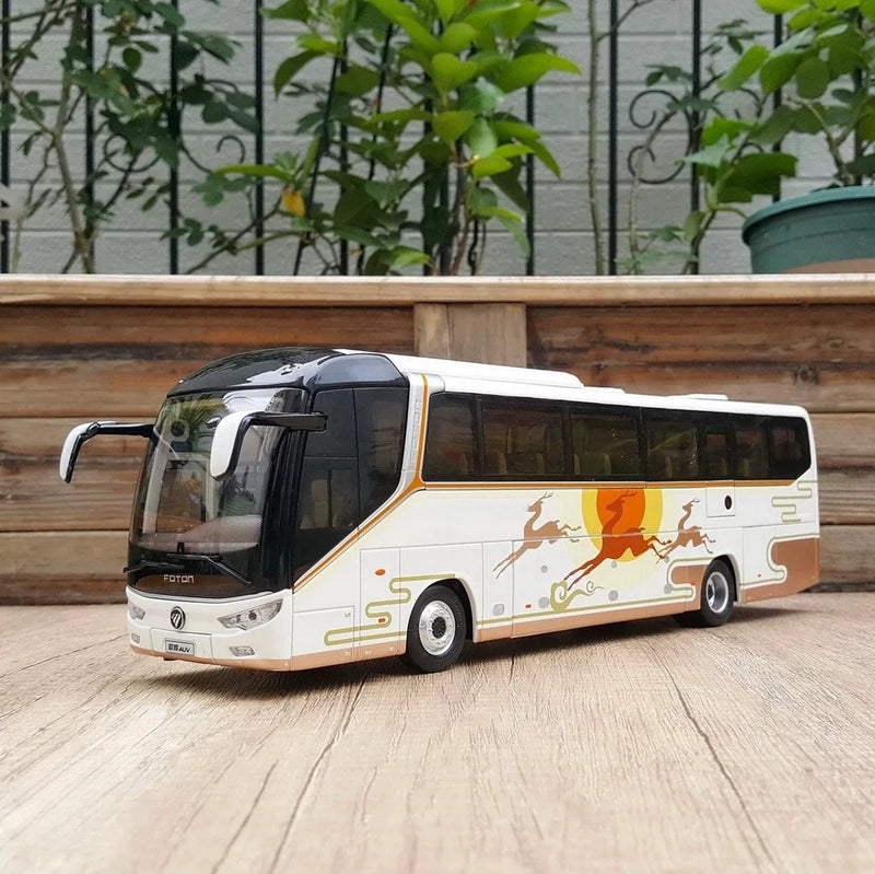 1/36 Scale Foton AUV BJ6122 Intercity Bus Diecast Model Toy Collection1/36 Scale