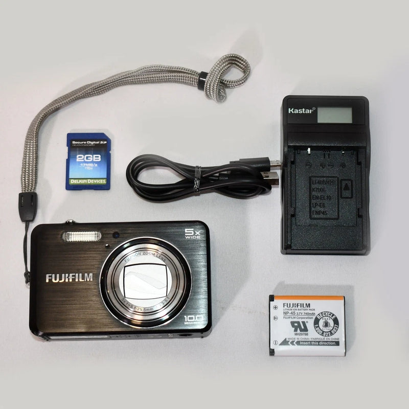 Tested FujiFilm FinePix J150W 10MP Digital Camera Battery + Charger + 2 GB SD