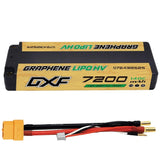 2xDXF 2S LiPo Battery 7.6V 140C 7200mAh XT60 5MM GOLDEN Truck Racing tour car